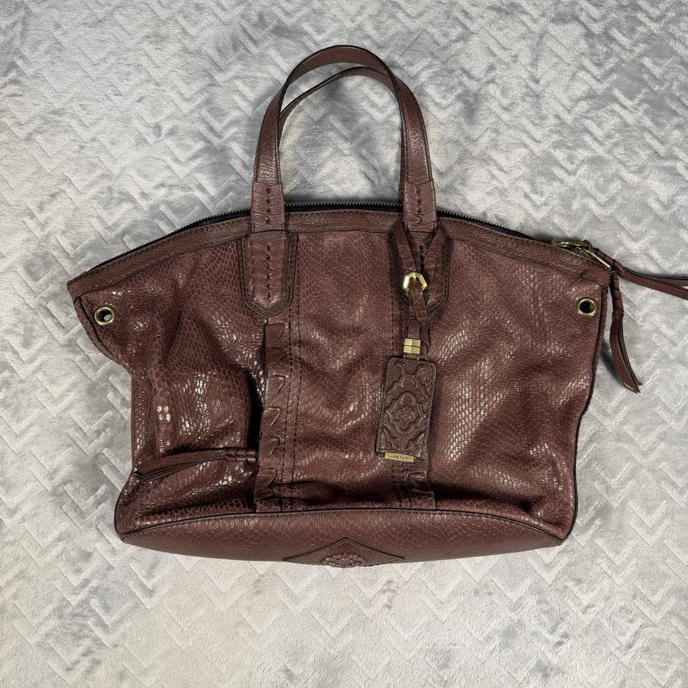orYANY Cassie Burgundy Convertible Leather Tote Shoulder Bag ***No Longer Strap